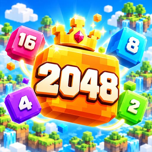 2048 Voxel Worlds — free puzzle game on PlayPop