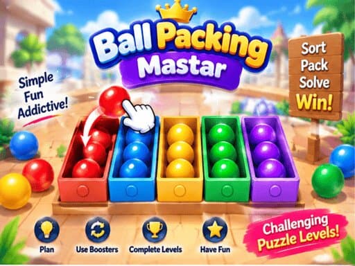 Ball Packing Master Puzzle - Fill Box — free puzzle game on PlayPop