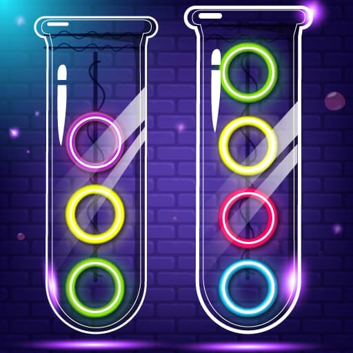 Neon Sort Puzzle — free puzzle game on PlayPop