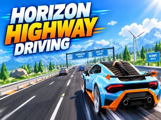 Horizon Highway Driving — free racing game on PlayPop